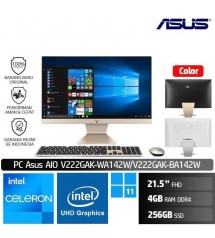 PC Asus AIO V222GAK- Celeron J4025 - 4GB | 256GB SSD | 21,5″ | Win 11 Home | White